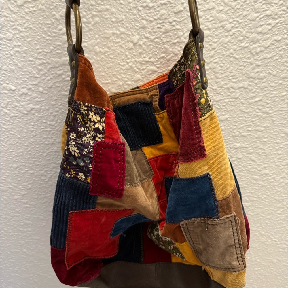 Lucky Brand Multicolor Patchwork Hobo Bag